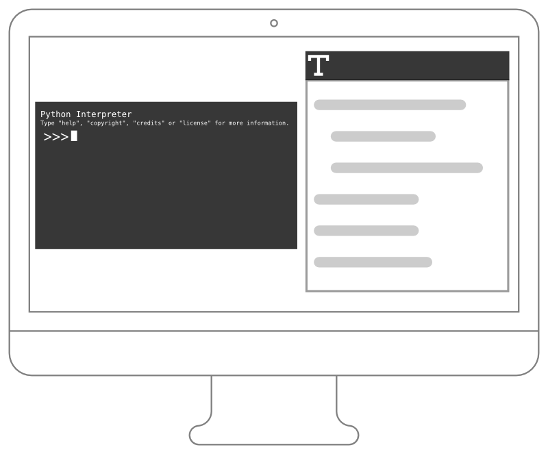 Text Editor and Terminal