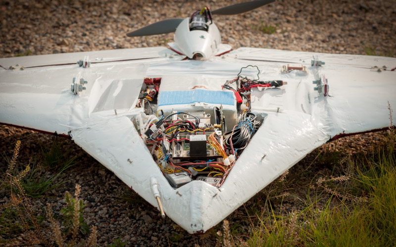 Prototype UAV with electronics developed at University of Minnesota