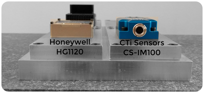 Photo of inertial Sensors from Honeywell and CTi Sensors